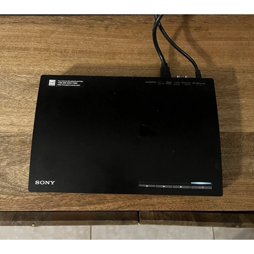 Sony BDP-S185 Blu-ray Disc DVD Player Full HD HDMI Black WORKING Cosmetic Crack